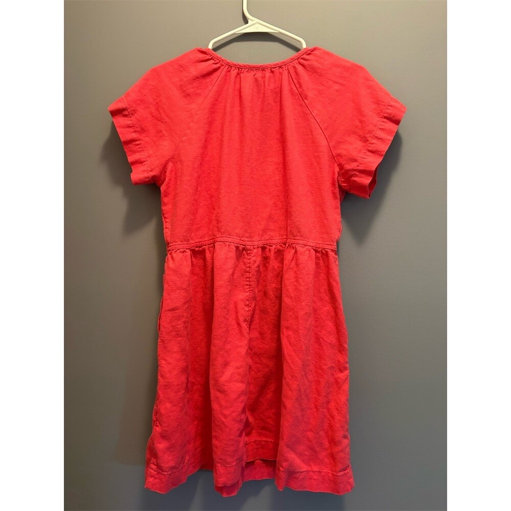 Universal Thread Dress Womens S Pink Midi Shift Sundress V-Neck Pockets - Picture 7 of 9